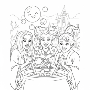 coloriage Hocus Pocus a imprimer gratuitement