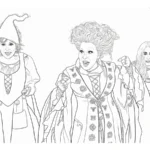 imprimer coloriage Hocus Pocus