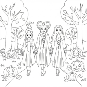 coloriage Hocus Pocus pour enfant