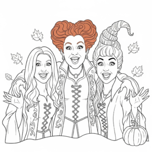 coloriage Hocus Pocus à imprimer pdf gratuit