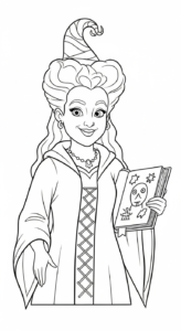 coloriage Hocus Pocus pour enfant gratuit