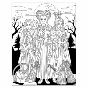 coloriage Hocus Pocus gratuit en ligne