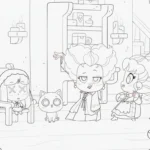 coloriage Hocus Pocus pour enfant de 6 ans