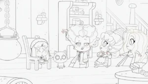 coloriage Hocus Pocus pour enfant de 6 ans