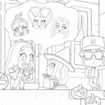 coloriage Hocus Pocus pour enfant de 8 ans