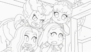 coloriage Hocus Pocus pour enfants a imprimer