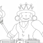 image de coloriage Jandel pour enfant