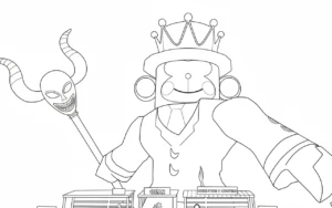 image de coloriage Jandel pour enfant