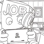 coloriage Job Job Job Sahur à imprimer gratuit