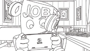 coloriage Job Job Job Sahur à imprimer gratuit