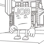 coloriage Job Job Job Sahur à imprimer pour enfant de 10 ans