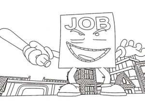 imprimer coloriage Job Job Job Sahur