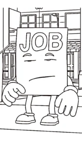 coloriage Job Job Job Sahur et decoupage a imprimer gratuit