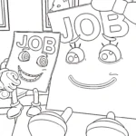 coloriage Job Job Job Sahur à imprimer pour enfant de 7 ans