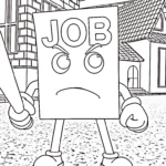 coloriage Job Job Job Sahur à imprimer pour enfant de 9 ans