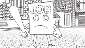 coloriage Job Job Job Sahur à imprimer pour enfant de 9 ans