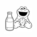 coloriage Macaron le Glouton et apprentissage
