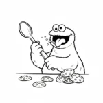 coloriage Macaron le Glouton à imprimer gratuit