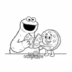 coloriage Macaron le Glouton à imprimer gratuit