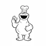 coloriage Macaron le Glouton a imprimer