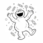 coloriage Macaron le Glouton a imprimer gratuit
