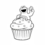 coloriage Macaron le Glouton gratuit