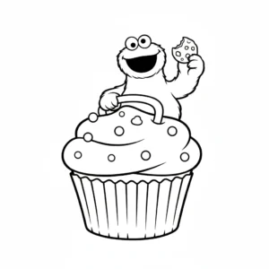 coloriage Macaron le Glouton gratuit