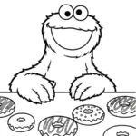 coloriage Macaron le Glouton de pour enfants