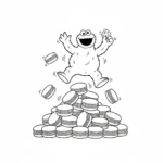 coloriage Macaron le Glouton pour enfant