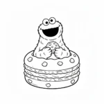 coloriage Macaron le Glouton pour enfant gratuit