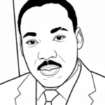 coloriage Martin Luther King en ligne