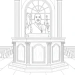 image de coloriage Martin Luther King pour enfant