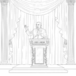 coloriage Martin Luther King à imprimer pour enfant de 7 ans