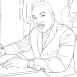 coloriage Martin Luther King et dessins