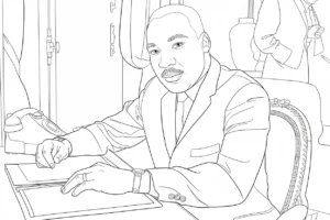 coloriage Martin Luther King et dessins