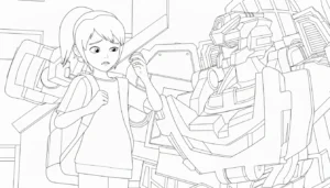 coloriage Miniforce pour enfants