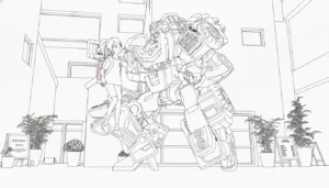 coloriage Miniforce pour enfant de 10 ans