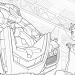 coloriage Miniforce et découpage à imprimer
