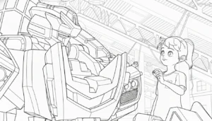coloriage Miniforce et découpage à imprimer