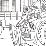coloriage Miniforce en ligne pour enfant
