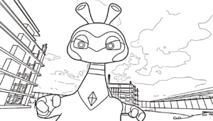 coloriage Miniforce pour enfant de 2 ans