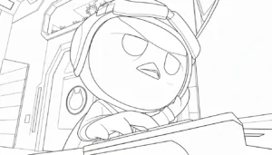 coloriage Miniforce et dessins