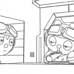 coloriage Miniforce pour enfants a imprimer gratuit