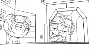 coloriage Miniforce pour enfants a imprimer gratuit