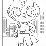 coloriage Miniforce pour enfant de 10 ans