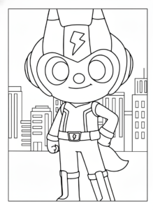 coloriage Miniforce pour enfant de 10 ans
