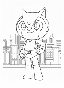 a imprimer coloriage Miniforce gratuit
