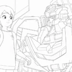 image de coloriage Miniforce pour enfant