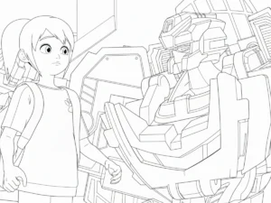 image de coloriage Miniforce pour enfant