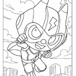 coloriage Miniforce de pour enfants